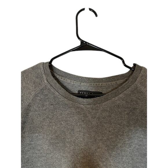 Perry Ellis Portfolio Gray Long Sleeve Fleece Cozy Pullover Sweater Men Sz XL - Picture 3 of 8